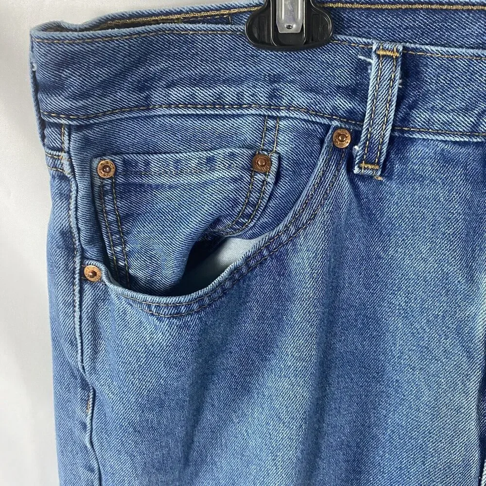 Levi's 505 Regular Fit Men's Jeans Medium Stonewash Straight Leg 38x29 505-4891